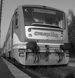 The Cyklohráček (CycloFun Train) is tearing it up